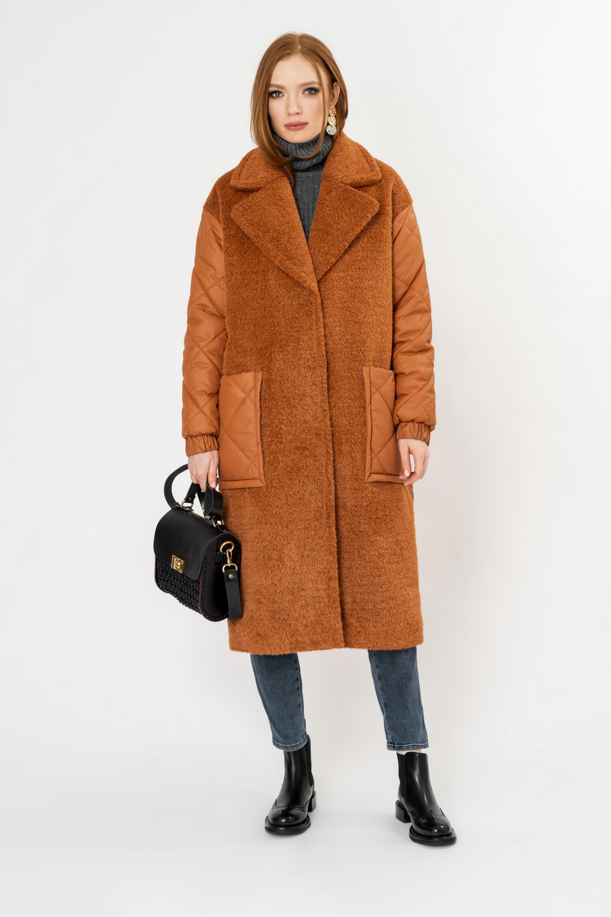 Пальто женское утепленное 6-11146-2