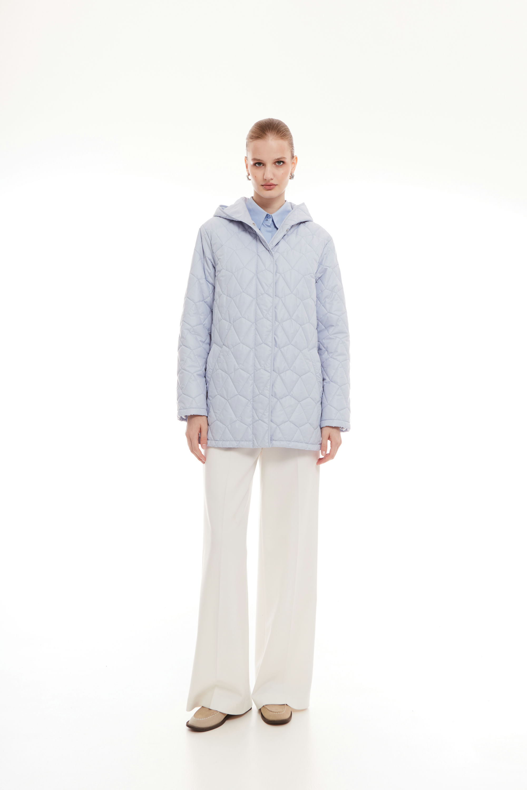 КУРТКА ЖЕНСКАЯ ПЛАЩЕВАЯ УТЕПЛЕННАЯ 4-1138