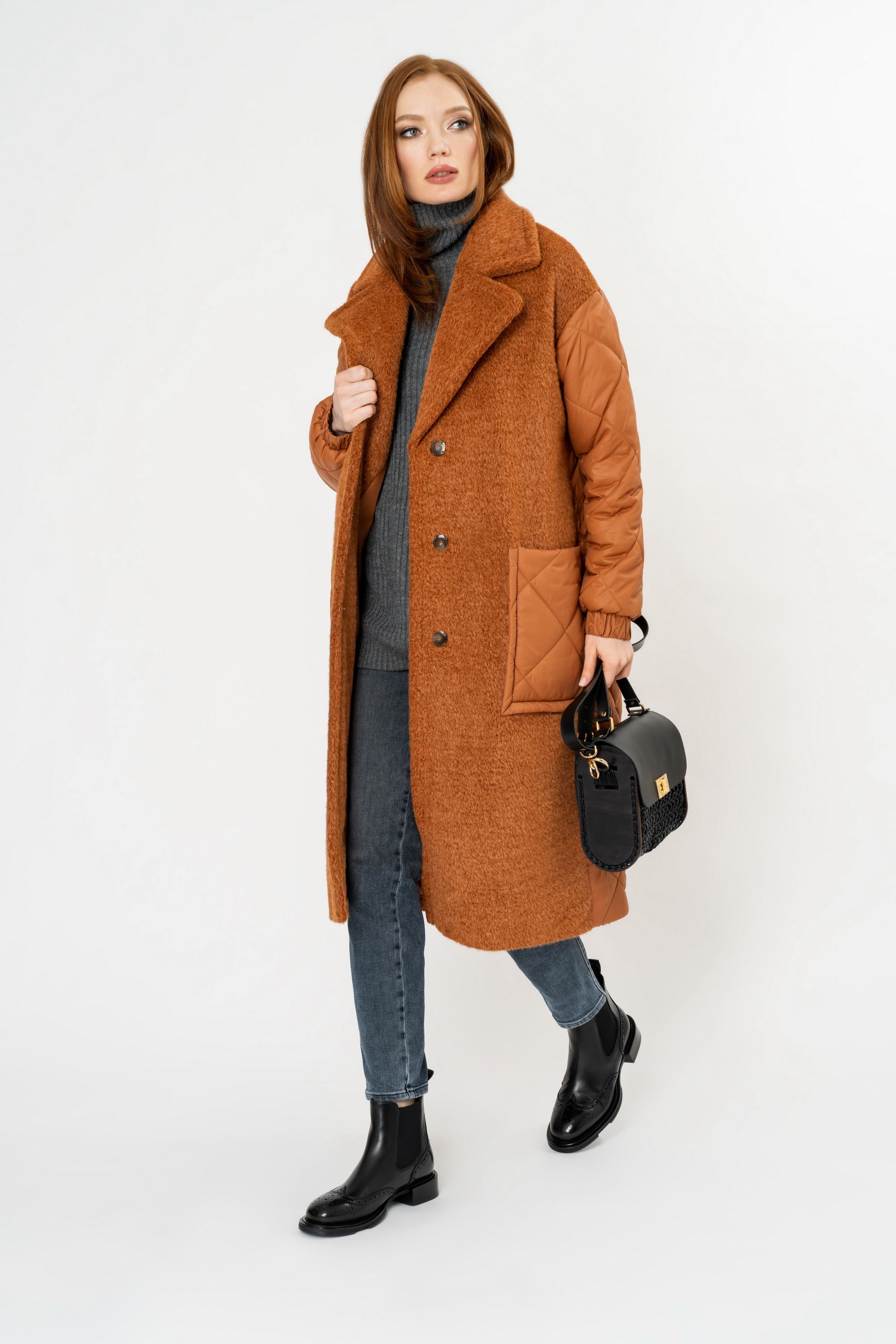 Пальто женское утепленное 6-11146-2