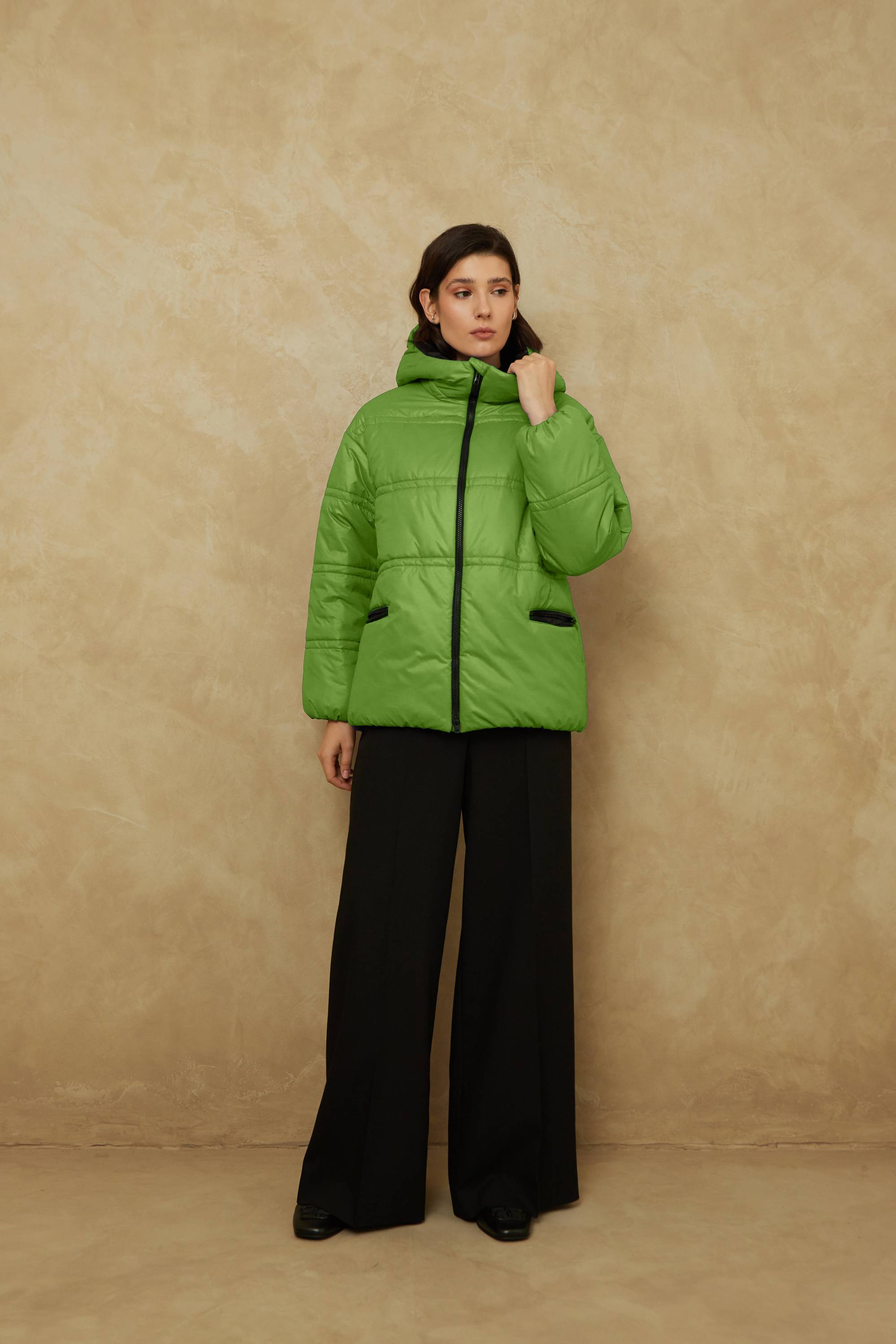 КУРТКА ЖЕНСКАЯ ПЛАЩЕВАЯ УТЕПЛЕННАЯ 4-53