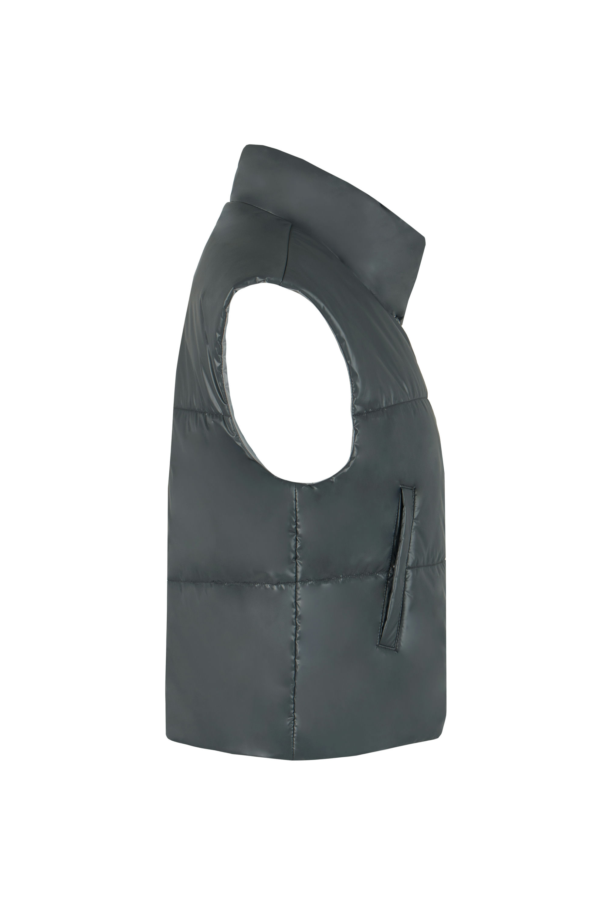 ЖИЛЕТ  ЖЕНСКИЙ  ПЛАЩЕВОЙ УТЕПЛЕННЫЙ 4-1556