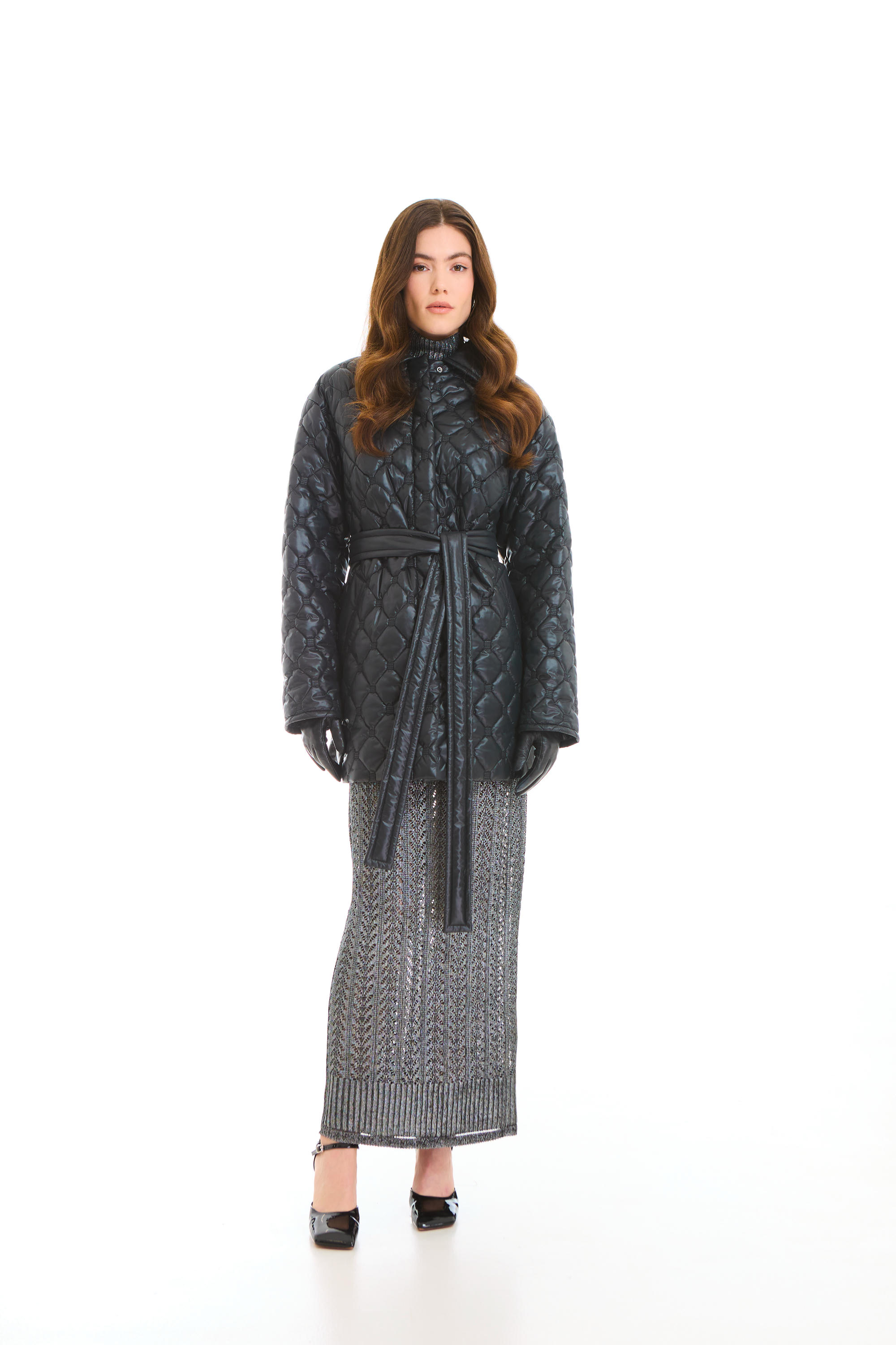 КУРТКА ЖЕНСКАЯ ПЛАЩЕВАЯ УТЕПЛЕННАЯ 4-2030