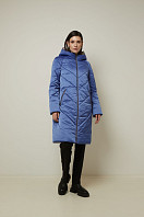 Пальто женское плащевое утепленное 5-12817-1. Фото 1.