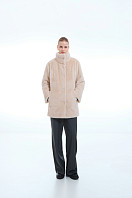 ПАЛЬТО ЖЕНСКОЕ ИЗ ИСКУССТВЕННОГО МЕХА 9-1595. Фото 2.