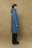 ПАЛЬТО ЖЕНСКОЕ ПЛАЩЕВОЕ УТЕПЛЕННОЕ 5-56. Фото 2.