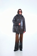 КУРТКА ЖЕНСКАЯ ПЛАЩЕВАЯ УТЕПЛЕННАЯ 4-1406. Фото 1.