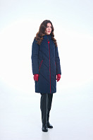 ПАЛЬТО ЖЕНСКОЕ ПЛАЩЕВОЕ УТЕПЛЕННОЕ 5-1900. Фото 2.