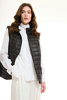 ЖИЛЕТ ЖЕНСКИЙ ПЛАЩЕВОЙ УТЕПЛЕННЫЙ 4-1557. Фото 3.