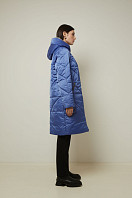 Пальто женское плащевое утепленное 5-12817-1. Фото 3.