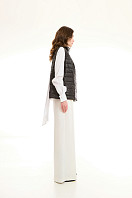 ЖИЛЕТ ЖЕНСКИЙ ПЛАЩЕВОЙ УТЕПЛЕННЫЙ 4-1557. Фото 4.