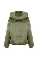 КУРТКА ЖЕНСКАЯ ПЛАЩЕВАЯ УТЕПЛЕННАЯ 4-1071. Фото 3.