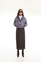 КУРТКА ЖЕНСКАЯ ПЛАЩЕВАЯ УТЕПЛЕННАЯ 4-1049. Фото 1.