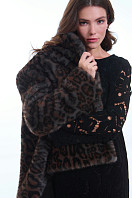 ПАЛЬТО ЖЕНСКОЕ ИЗ ИСКУССТВЕННОГО МЕХА 9-1647. Фото 1.