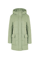 Пальто женское плащевое утепленное 5-12375-1. Фото 5.