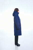 ПАЛЬТО ЖЕНСКОЕ ПЛАЩЕВОЕ УТЕПЛЕННОЕ 5-1791. Фото 2.