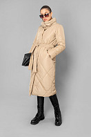 Пальто женское плащевое утепленное 5-10237-1. Фото 1.