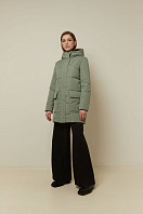 Пальто женское плащевое утепленное 5-12375-1. Фото 2.