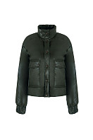 КУРТКА ЖЕНСКАЯ ПЛАЩЕВАЯ УТЕПЛЕННАЯ 4-1536. Фото 1.