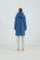 Пальто женское плащевое утепленное 5-12649-1. Фото 3.