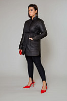 Пальто женское плащевое утепленное 5-11645-1. Фото 1.