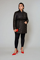 Пальто женское плащевое утепленное 5-11645-1. Фото 2.